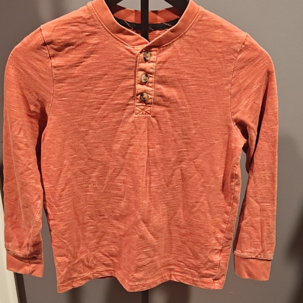art class Orange Slub Henley Long Sleeve Tee